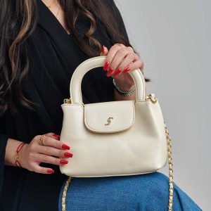 Elegant Mini Structured Top-Handle Handbag