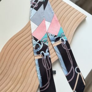 Elegant Multi-Colored Bag Scarf