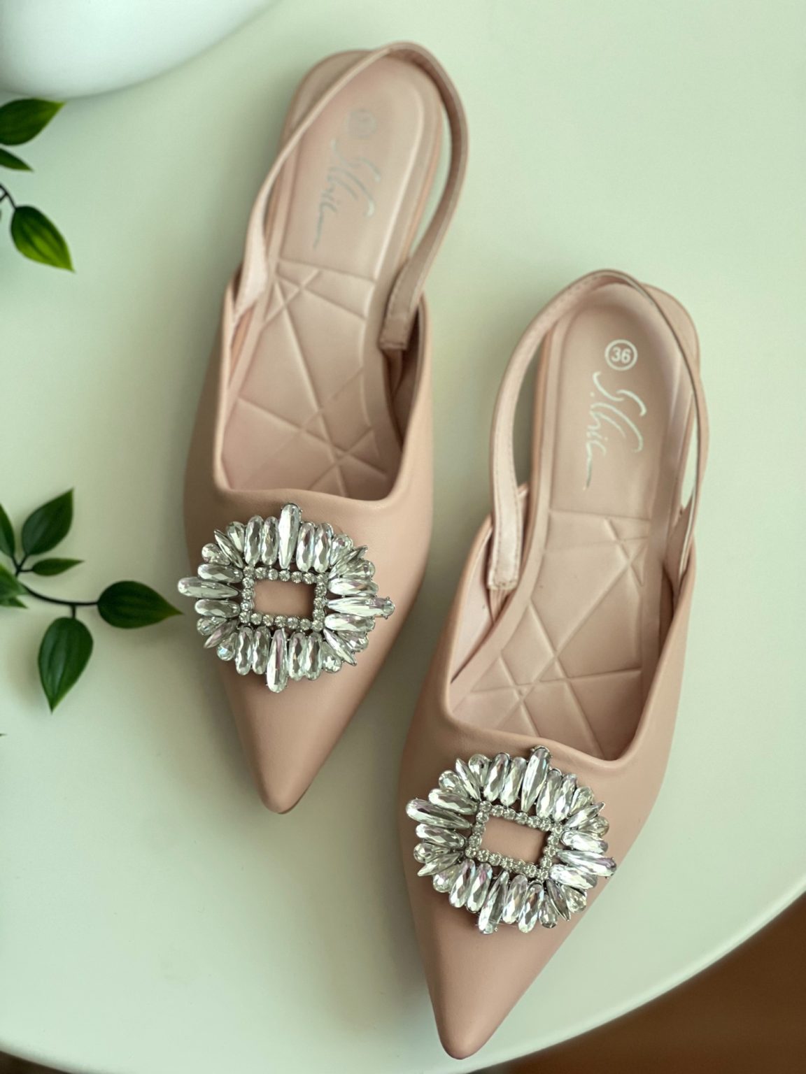 7336-28 / Jeweled Slingbacks