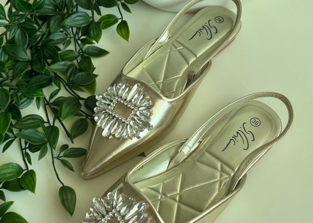 7336-28 / Jeweled Slingbacks