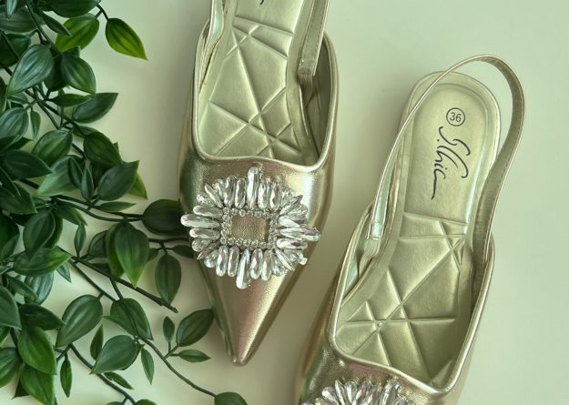 7336-28 / Jeweled Slingbacks