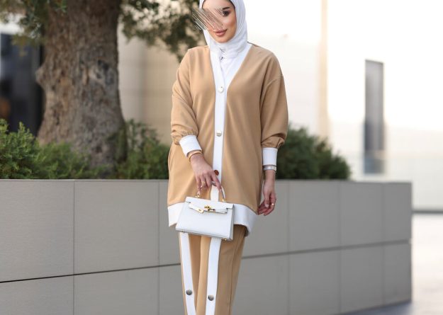 Elegant Button Detail Two-Piece Set