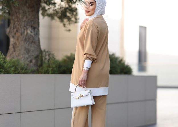 Elegant Button Detail Two-Piece Set