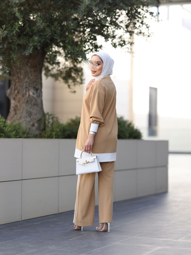 Elegant Button Detail Two-Piece Set