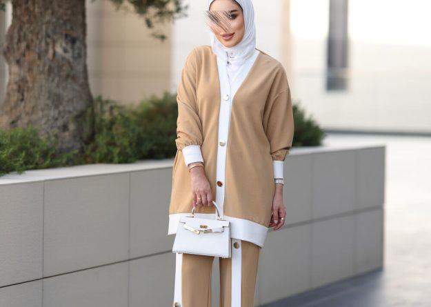 Elegant Button Detail Two-Piece Set