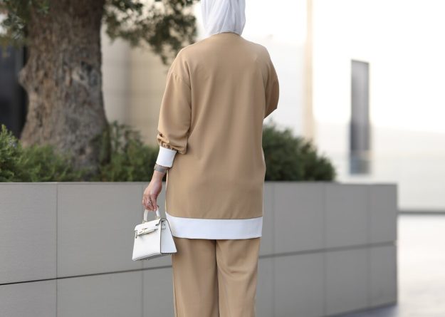 Elegant Button Detail Two-Piece Set