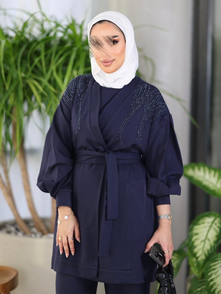 SC-348A CRARDIGAN TROUSER AND BLOUSE (3 PCS SET)
