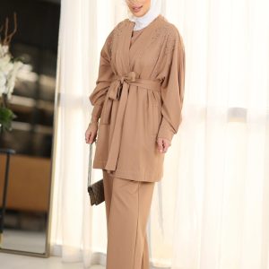 SC-348A CRARDIGAN TROUSER AND BLOUSE (3 PCS SET)