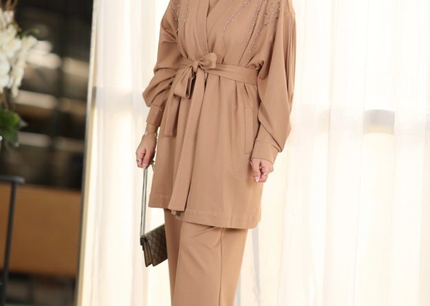 SC-348A CRARDIGAN TROUSER AND BLOUSE (3 PCS SET)