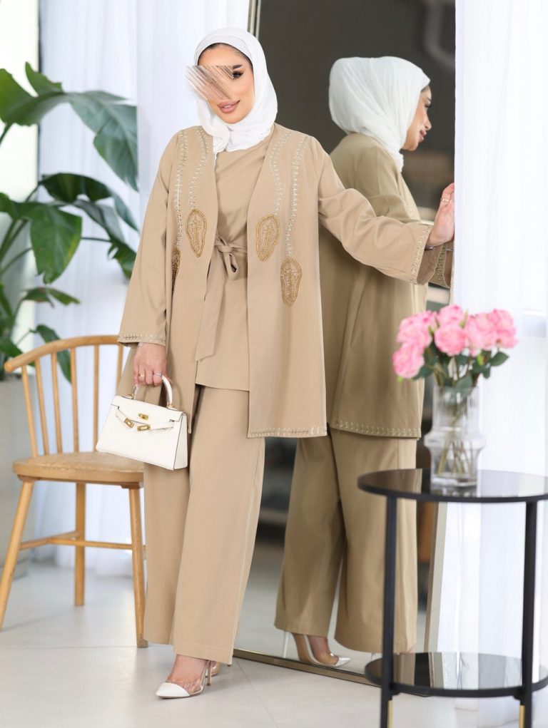 Majestic Set Cardigan Top and Trouser