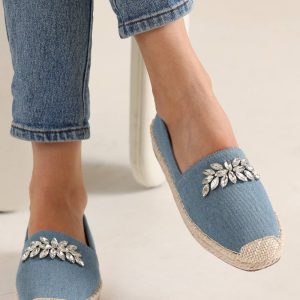 Gleam Stone Denim Loafers