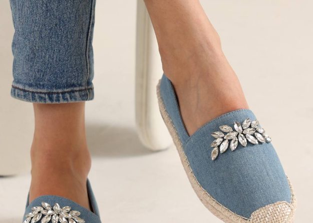 Gleam Stone Denim Loafers