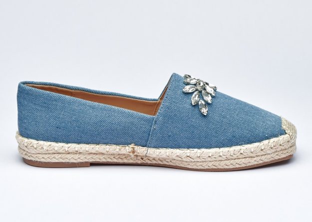Gleam Stone Denim Loafers