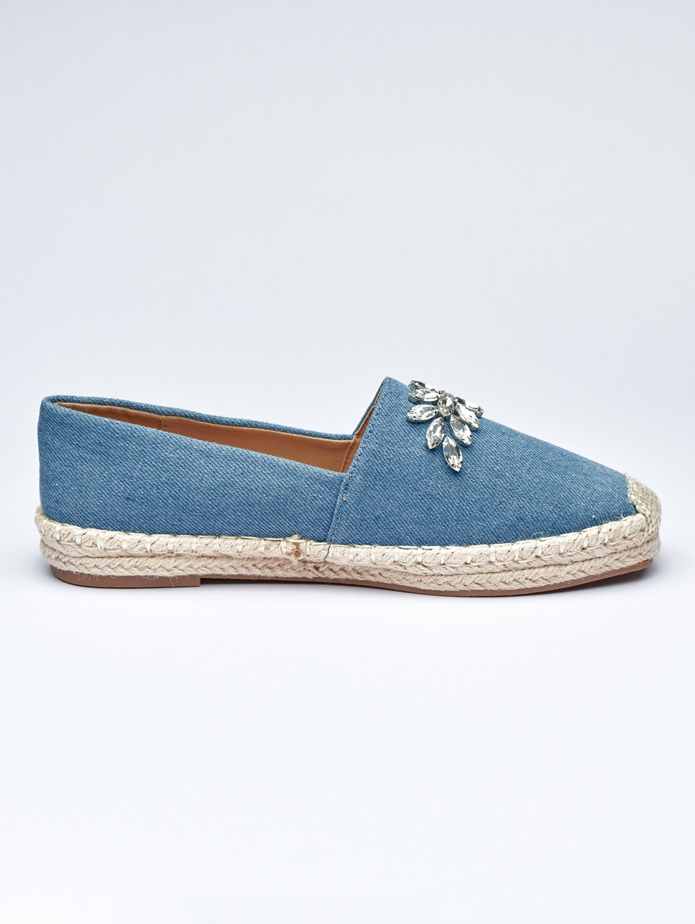 Gleam Stone Denim Loafers