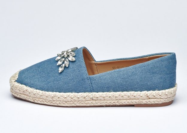 Gleam Stone Denim Loafers