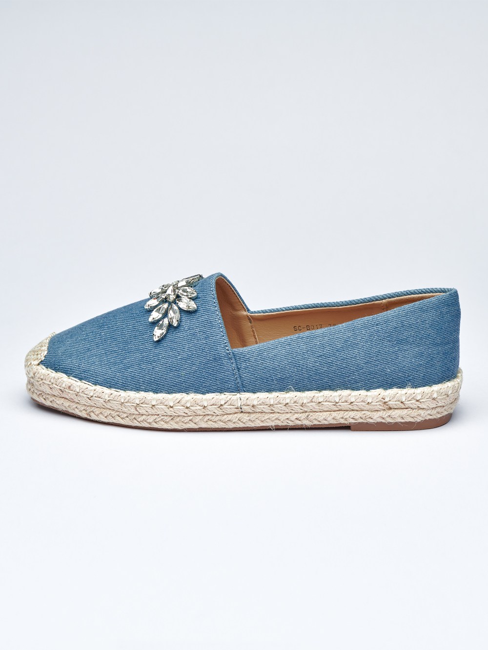Gleam Stone Denim Loafers