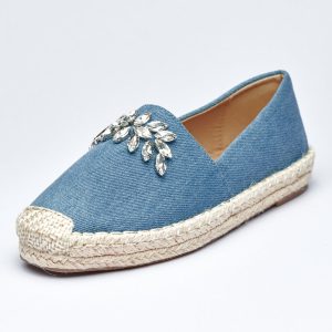 Gleam Stone Denim Loafers