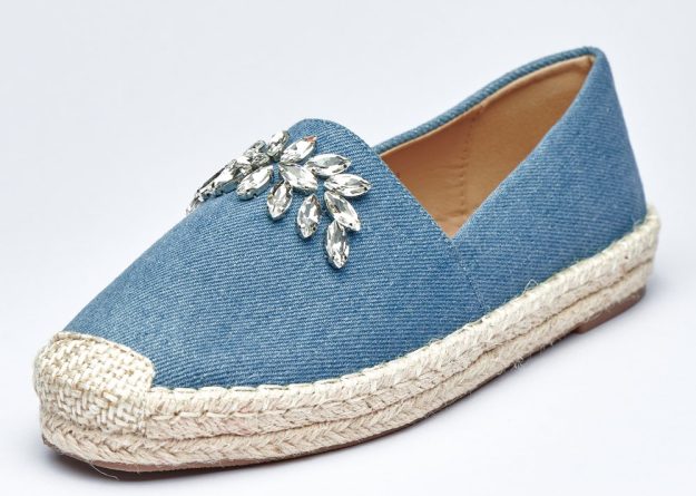 Gleam Stone Denim Loafers