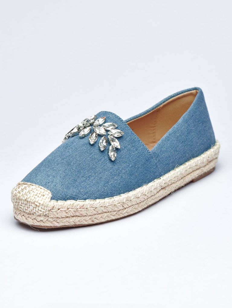 Gleam Stone Denim Loafers