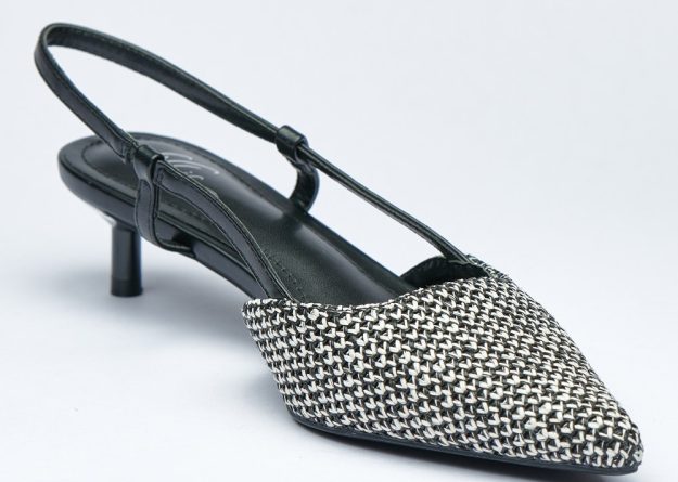 Golden Aura Pumps Pointed Slingback Heels