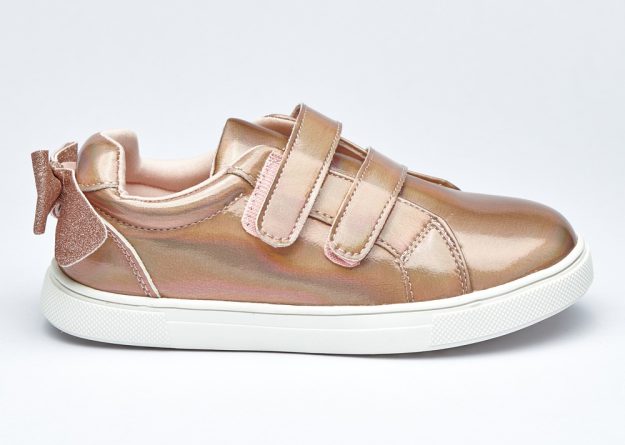 Golden Bloom Metallic Rosegold Sneakers