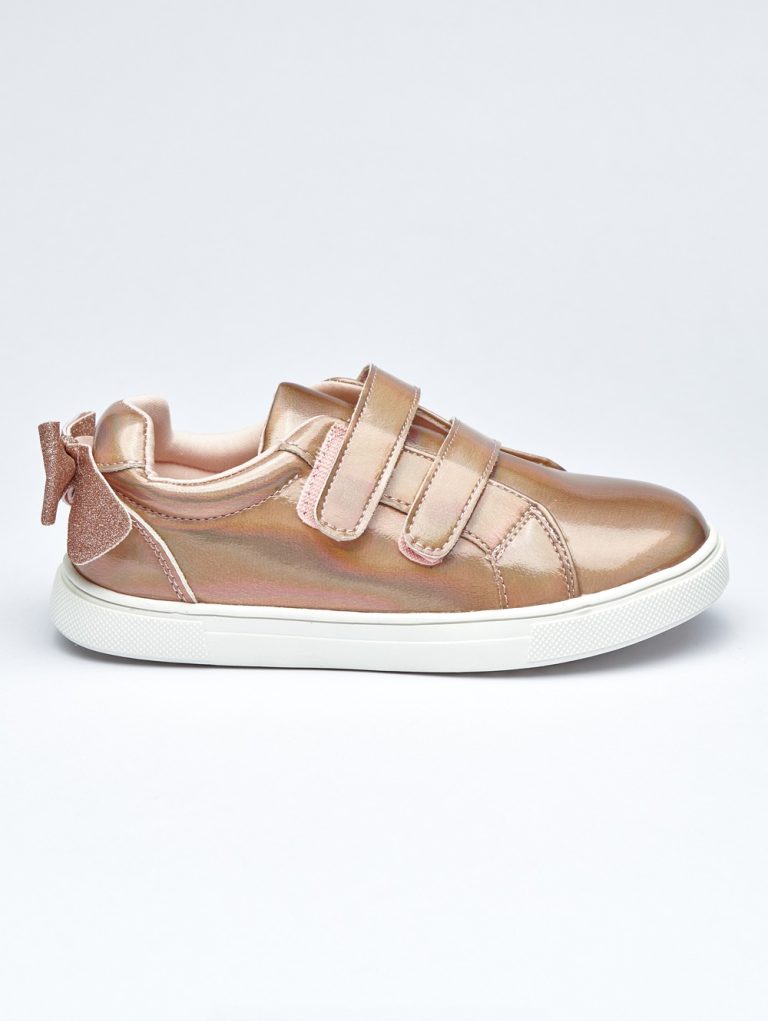 Golden Bloom Metallic Rosegold Sneakers
