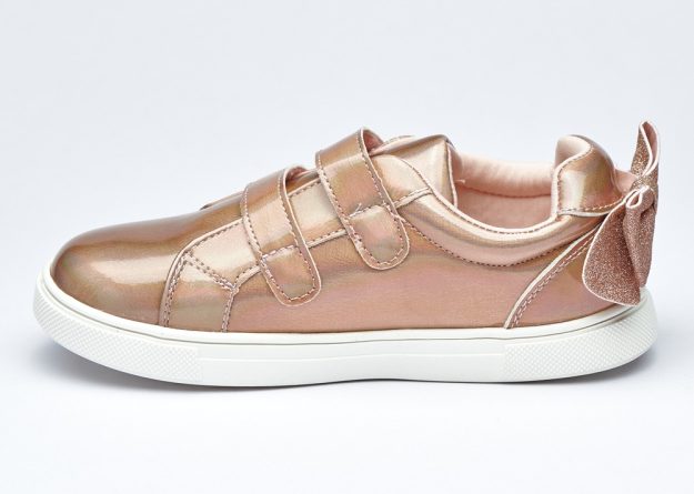 Golden Bloom Metallic Rosegold Sneakers