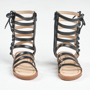 Comfortable Knee-High Roman Sandals for Girls