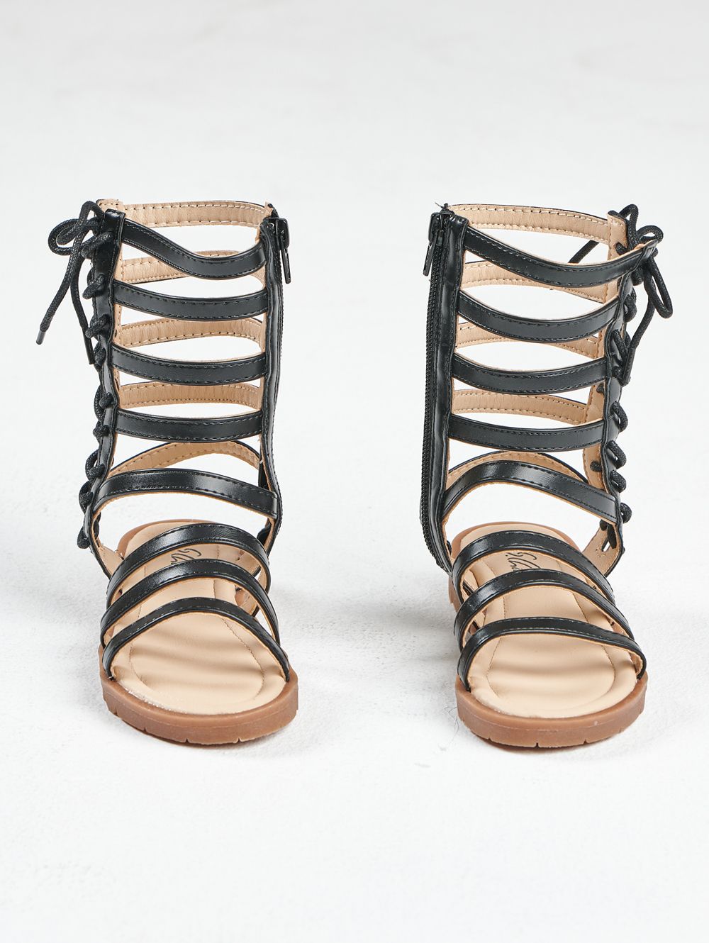 Comfortable Knee-High Roman Sandals for Girls