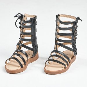 Comfortable Knee-High Roman Sandals for Girls