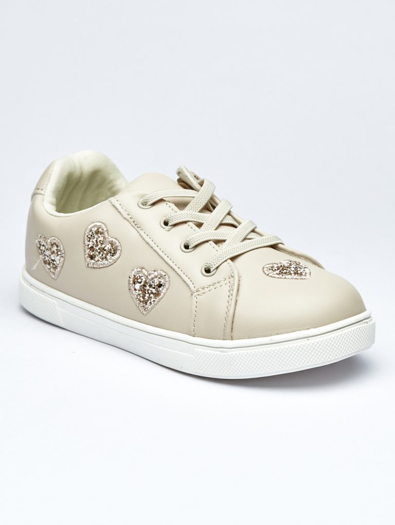 Lush Love crystal Heart Laces Sneakers