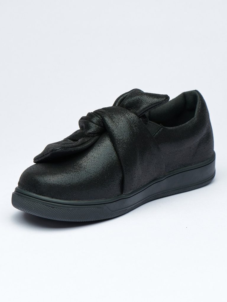 Romantic Charm Metallic Slip On Sneakers