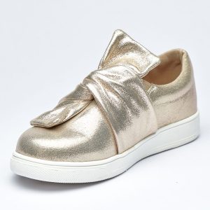 Romantic Charm Metallic Slip On Sneakers