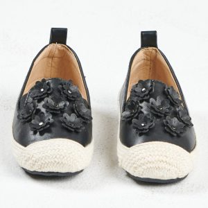 Blossom Black Espadrille ( For Kids)