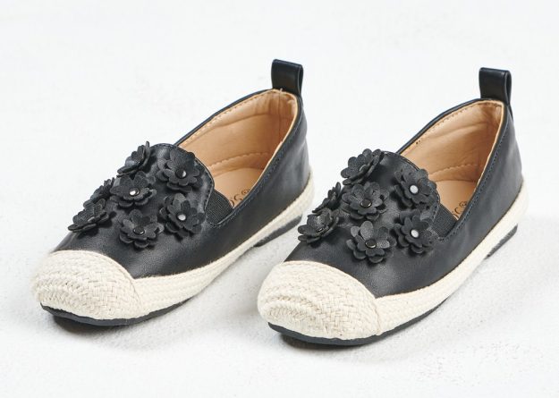 Blossom Black Espadrille ( For Kids)