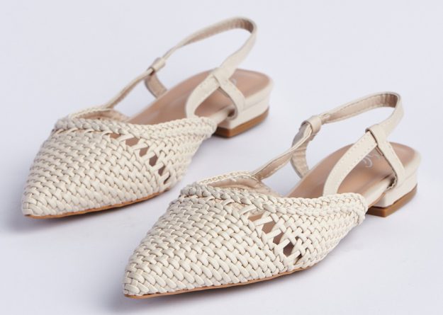 Comfortable Woven Slingback