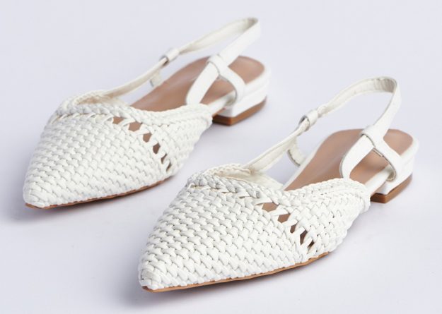 Comfortable Woven Slingback