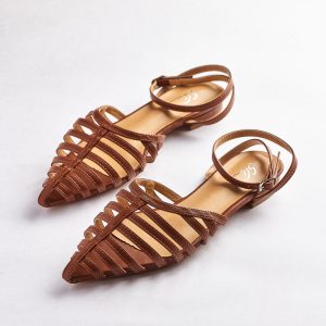 Strappy Tangle Elegance Flat Sandals