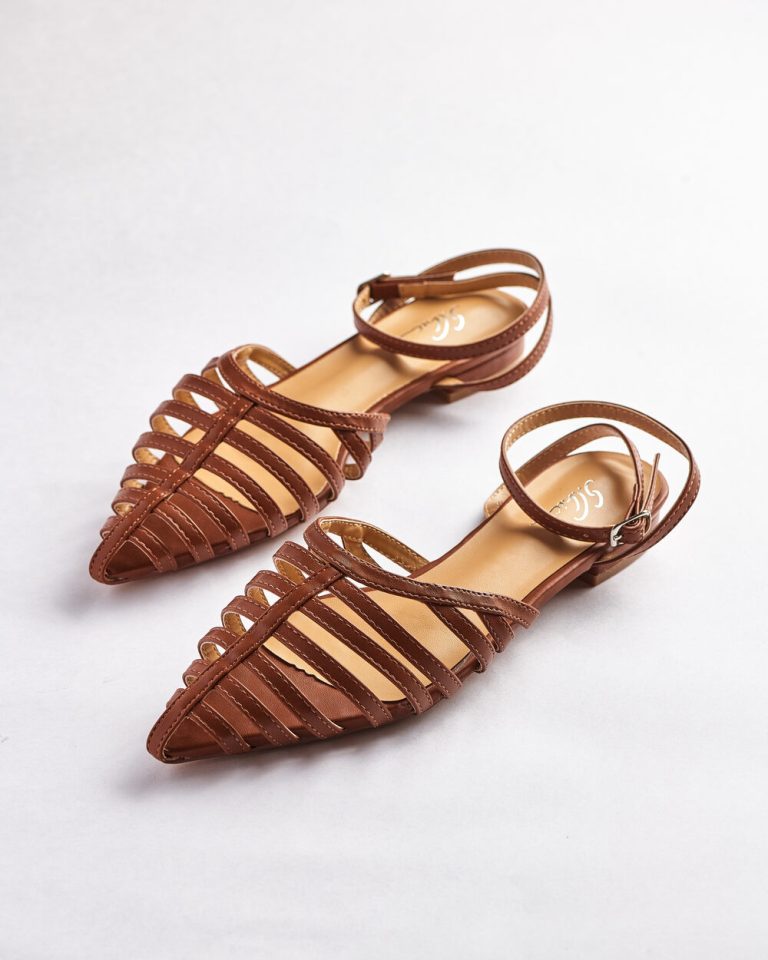 Strappy Tangle Elegance Flat Sandals