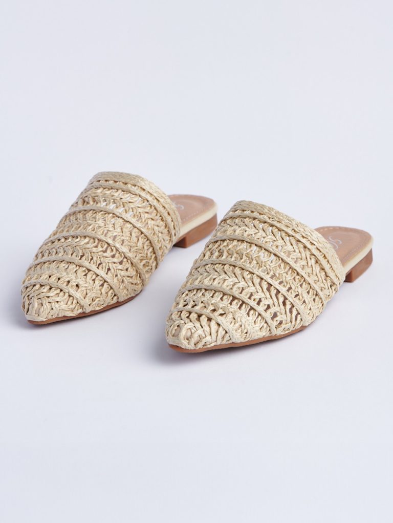 Comfortable Woven Mules