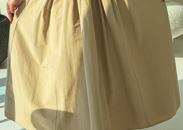 High-Waisted Women Long Skirt