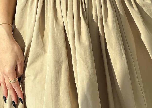 High-Waisted Women Long Skirt