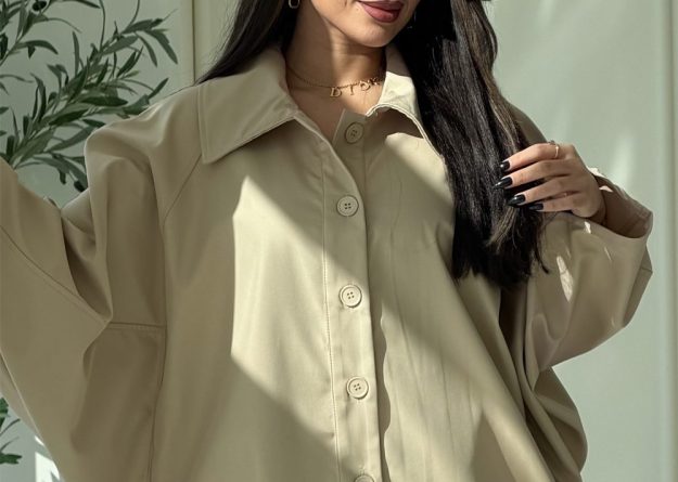 Oversized Button-Down Shirt Jacket