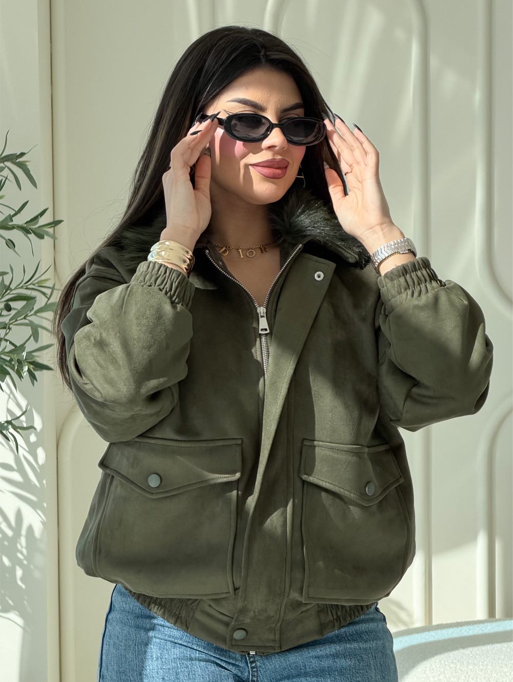 FULL COLLAR SUEDE JACKET
