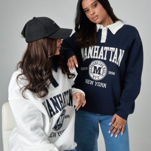 Polo Collar Sweat Jacket