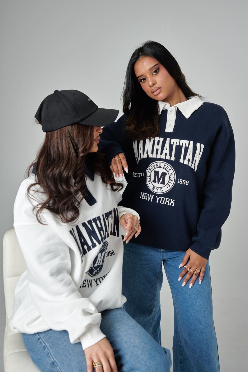 Polo Collar Sweat Jacket