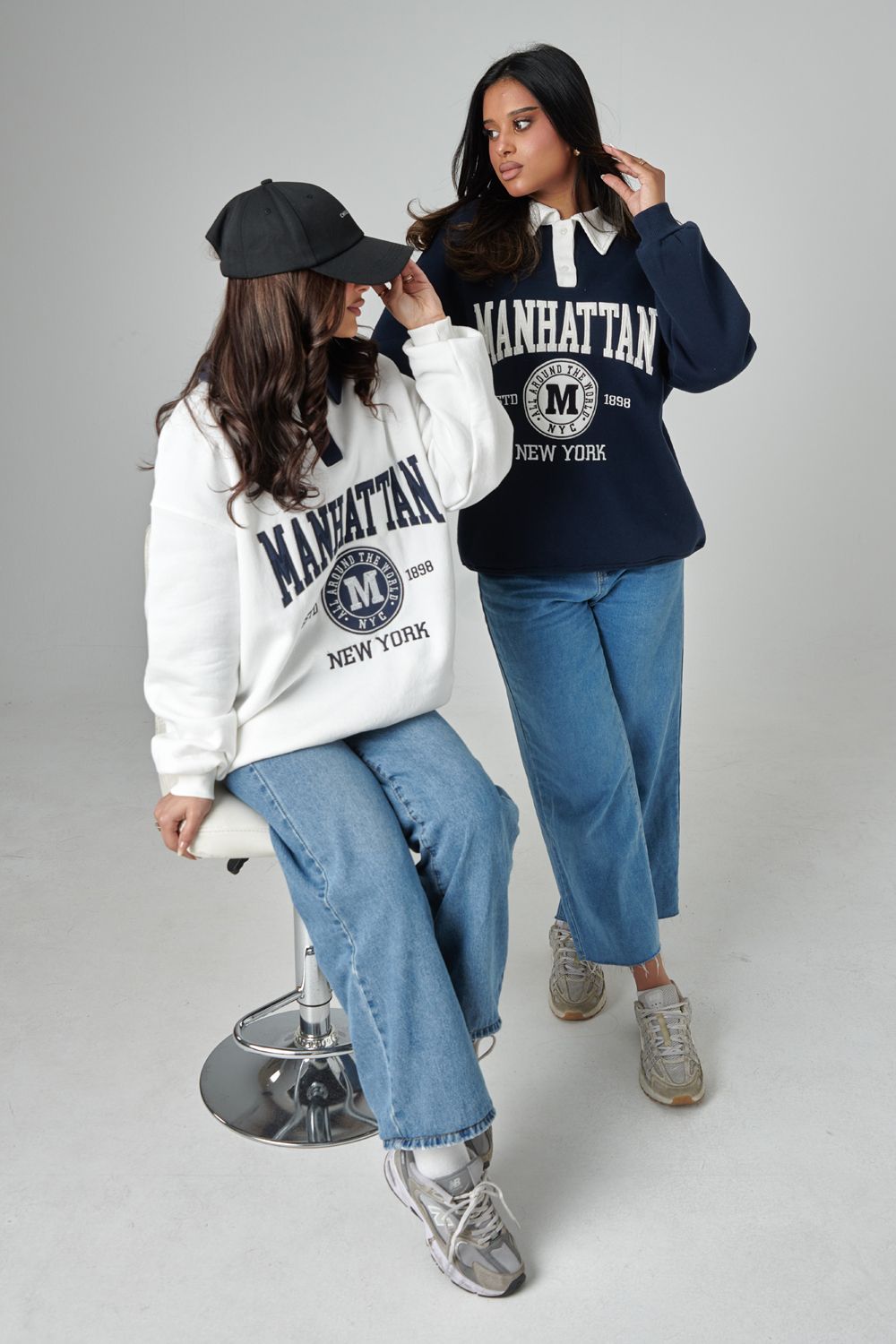 Polo Collar Sweat Jacket
