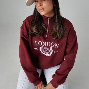 Chic High Neck Sweat Jacket