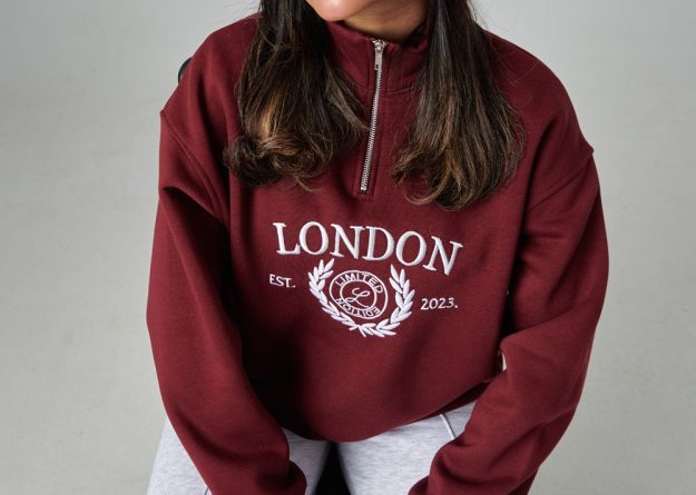 Chic High Neck Sweat Jacket
