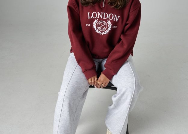 Chic High Neck Sweat Jacket